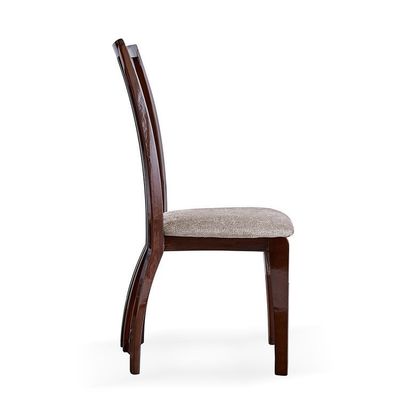 Arredamento per la sala da pranzo Sedie a schiena alta con telaio in legno e tappezzeria in stile nordico