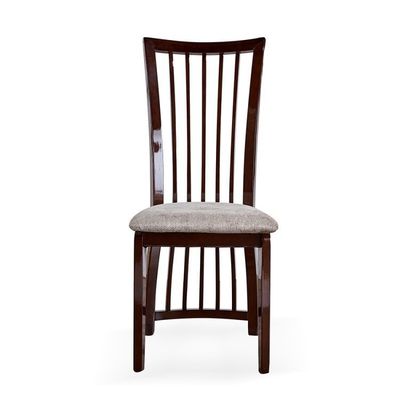 Arredamento per la sala da pranzo Sedie a schiena alta con telaio in legno e tappezzeria in stile nordico