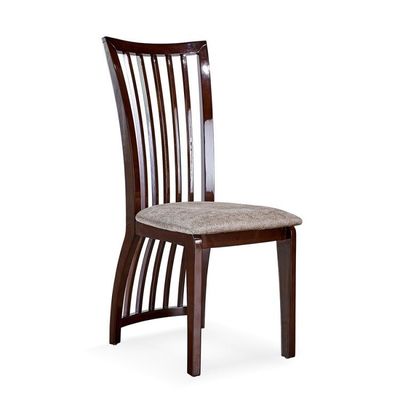 Arredamento per la sala da pranzo Sedie a schiena alta con telaio in legno e tappezzeria in stile nordico