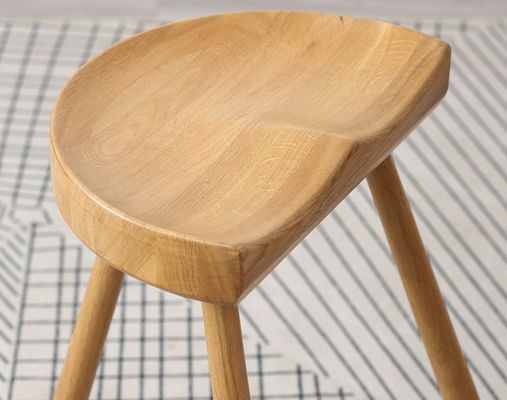 Moderna sedia alta di design di legno massello per pub L-62