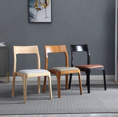 Moderno Design Moderno Nordic Stackable Oak Walnut Sedie da pranzo di ristorante in legno Sedie da pranzo per arredi domestici