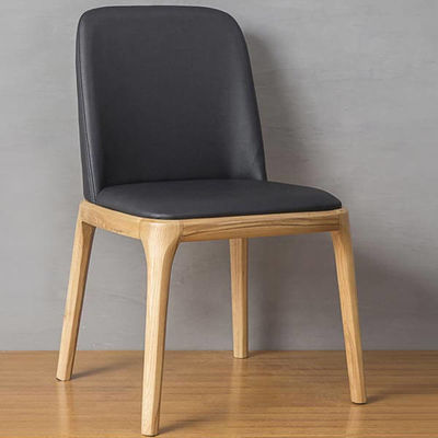 Moderno Nordic Leisure Back Stoffa di teak in legno massello Sedile da pranzo per mobili da caffetteria e ristorante