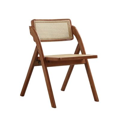 Imballaggio per la posta Moderno design Sedie da rattan pieghevoli in legno per ristoranti per mobili per la casa