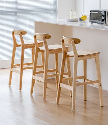 Scaffale da bar in stile vintage con materiale in legno massello LL-C34