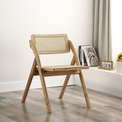 Imballaggio per la posta Moderno design Sedie da rattan pieghevoli in legno per ristoranti per mobili per la casa