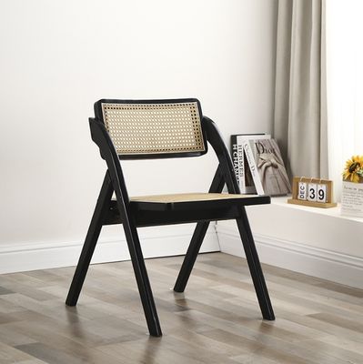 Imballaggio per la posta Moderno design Sedie da rattan pieghevoli in legno per ristoranti per mobili per la casa