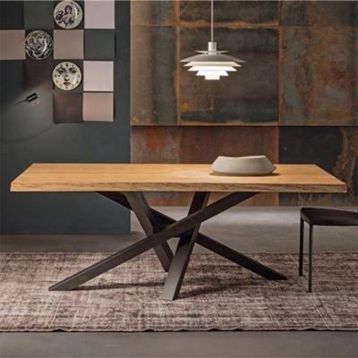 Tavolo da pranzo in legno di design moderno per mobili domestici generali