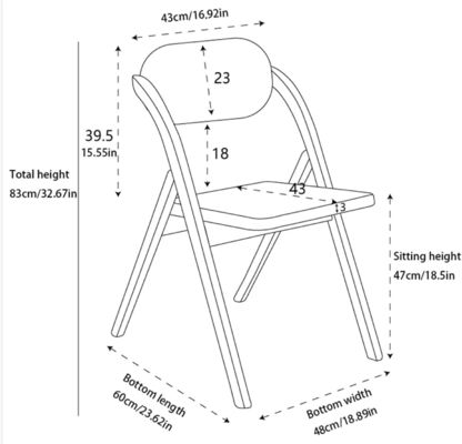 Stylish Morden Dining Fruniture Sedile in legno con sedile e schiena in rotino resistente