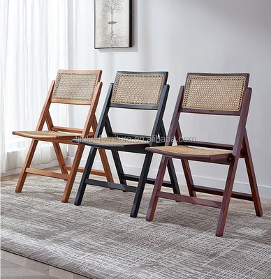 Imballaggio postale Sedile pieghevole in legno massello rotano per la decorazione di ristoranti nordici