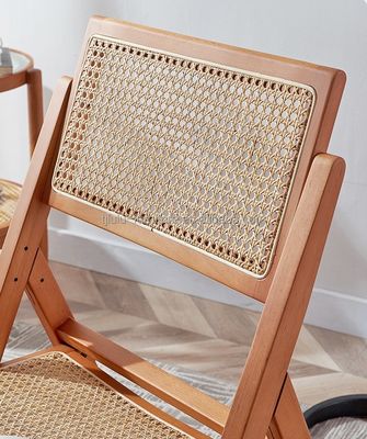 Imballaggio postale Sedile pieghevole in legno massello rotano per la decorazione di ristoranti nordici