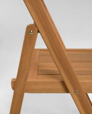 Sedia di legno pieghevole robusta per hotel e ristoranti Nordic Design