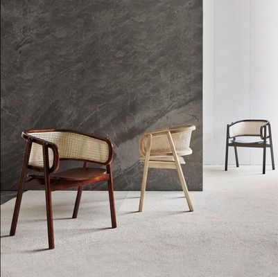 Sedie da pranzo in legno di rotan contemporaneo con materiale buono ed ecologico