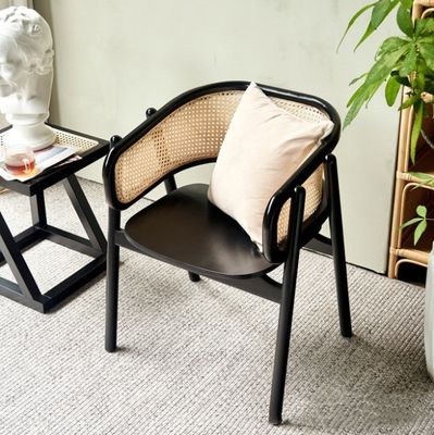 Sedie da pranzo in legno di rotan contemporaneo con materiale buono ed ecologico