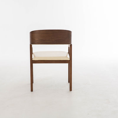 Sedia presidenziale in legno massello di design nordico mobili in pelle nera nota poltrona per il ristorante Garanzia di un anno