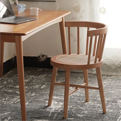Sedile da pranzo in legno massello Nordic Good Design Mobili da ristorante antichi con stile contemporaneo in 55cm*40cm*74cm
