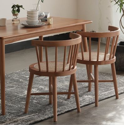 Sedile da pranzo in legno massello Nordic Good Design Mobili da ristorante antichi con stile contemporaneo in 55cm*40cm*74cm