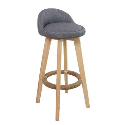 Moderno stile antico sgabelli in legno imbottiti Bar Chair in pelle per tavolo da bar Sala da pranzo e funzione bar