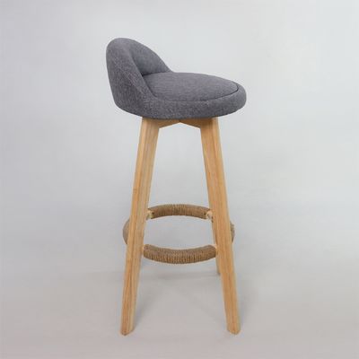 Moderno stile antico sgabelli in legno imbottiti Bar Chair in pelle per tavolo da bar Sala da pranzo e funzione bar