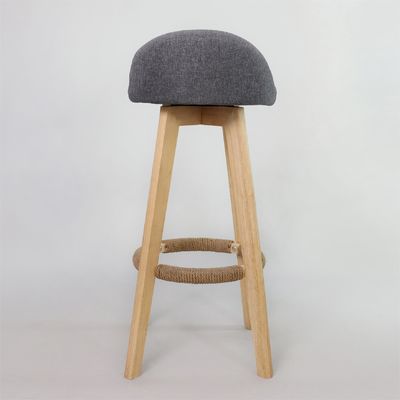 Moderno stile antico sgabelli in legno imbottiti Bar Chair in pelle per tavolo da bar Sala da pranzo e funzione bar