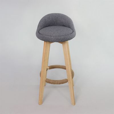 Moderno stile antico sgabelli in legno imbottiti Bar Chair in pelle per tavolo da bar Sala da pranzo e funzione bar