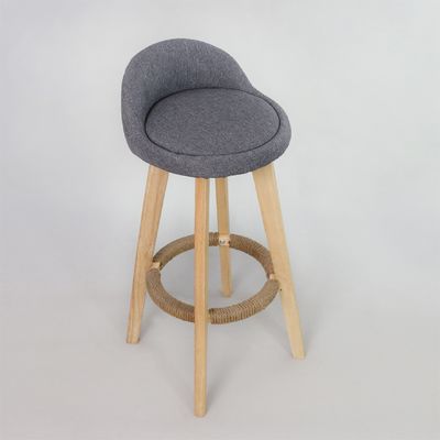 Moderno stile antico sgabelli in legno imbottiti Bar Chair in pelle per tavolo da bar Sala da pranzo e funzione bar