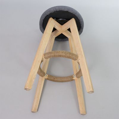 Moderno stile antico sgabelli in legno imbottiti Bar Chair in pelle per tavolo da bar Sala da pranzo e funzione bar