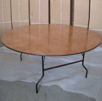 Disegno banchetto in legno rotondo matrimonio tavolo pieghevole agricoltura tavolo da pranzo per eventi noleggio e mobili da sala da pranzo