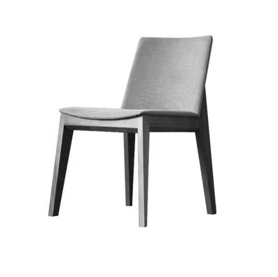 Sedie da pranzo in pelle di tessuto nordico in legno La scelta perfetta per i mobili moderni della sala da pranzo