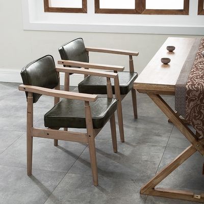 Vintage stile antico bracciole in legno massello caffè ristorante lounge di svago sedia d'epoca con servizio OEM accettato