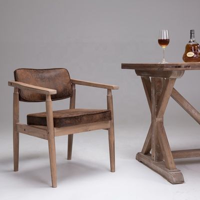 Vintage stile antico bracciole in legno massello caffè ristorante lounge di svago sedia d'epoca con servizio OEM accettato