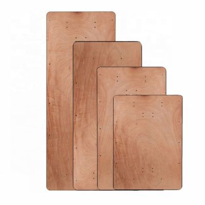 Banchetto in legno massello esterno rettangolare matrimonio hotel tavoli da pranzo pieghevoli in design moderno per matrimoni e hotel