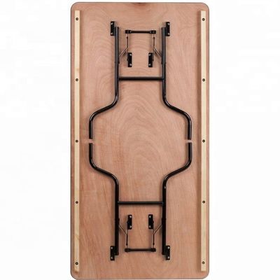 Banchetto in legno massello esterno rettangolare matrimonio hotel tavoli da pranzo pieghevoli in design moderno per matrimoni e hotel