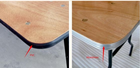 Banchetto in legno massello esterno rettangolare matrimonio hotel tavoli da pranzo pieghevoli in design moderno per matrimoni e hotel