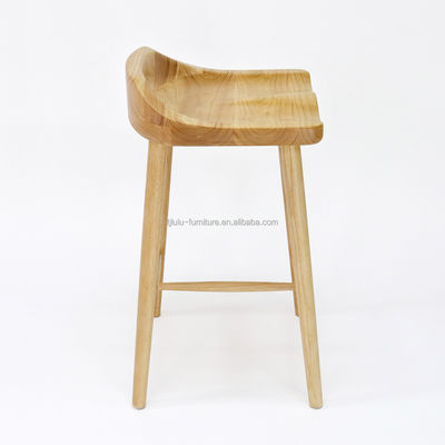 W43*D42.5*H74CM Sedia da bar in legno massello antico Scaffali da bar in legno