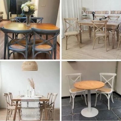 NO pieghevole personalizzato americano moderno design in legno massello croce backstackable evento sedia dinging