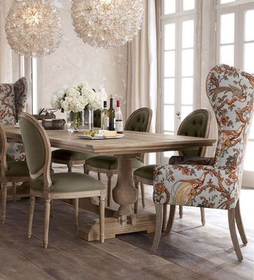 120cm*60cm*75cm Tavolo da pranzo con legno di pino curvo