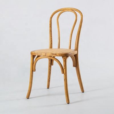 Materiale cinese di mogano e rotano Arredamento domestico nordico In legno Sedile da banchetto con banchetto in legno massello impilabile