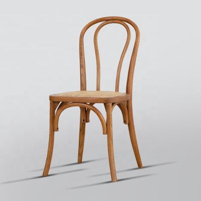 Materiale cinese di mogano e rotano Arredamento domestico nordico In legno Sedile da banchetto con banchetto in legno massello impilabile