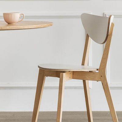 Sedie da pranzo per bambini in legno massello per la sala da pranzo Arredamento in tavola ecologica di betulla