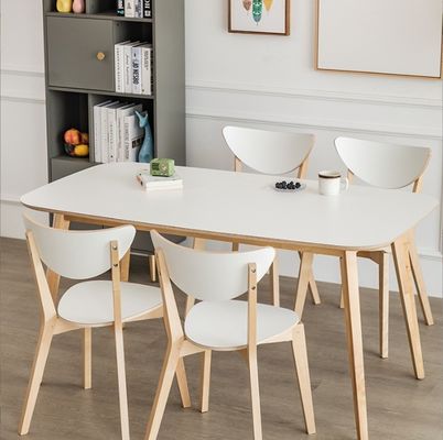 Sedie da pranzo per bambini in legno massello per la sala da pranzo Arredamento in tavola ecologica di betulla
