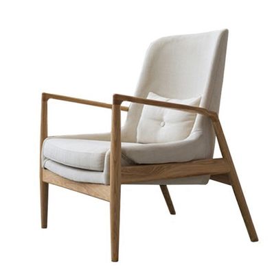 Poltrone divano singolo in legno rivestito in grigio/verde per mobili moderni
