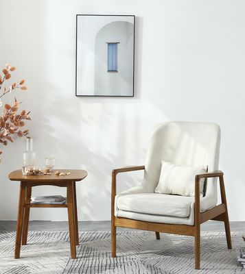 Poltrone divano singolo in legno rivestito in grigio/verde per mobili moderni