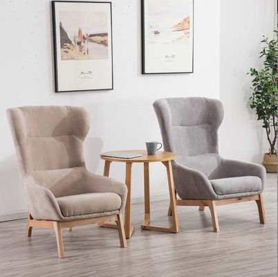 65cm*52cm*93cm Modern Lounge Chair con Assurance e gambe in legno massiccio in rosso/giallo/verde/azzurro/bianco/caffè/grigio/rosa