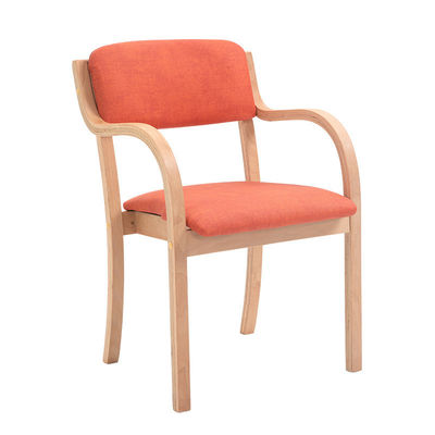 Specifico sedile da pranzo in legno di lusso tessuto di cuoio Pu stile francese Sala da pranzo Bent Sedile da pranzo in legno per case moderne