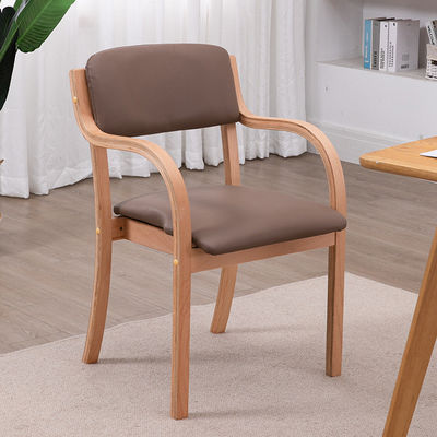 Specifico sedile da pranzo in legno di lusso tessuto di cuoio Pu stile francese Sala da pranzo Bent Sedile da pranzo in legno per case moderne