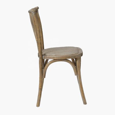Sedile in legno vintage X Cross Back per hotel Evento matrimonio ristorante banchetto pranzo sedile da sposa antico e impilabile