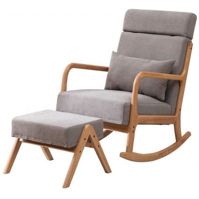 Mobili da soggiorno in stile europeo Divano a dondolo in legno rivestito in legno massello