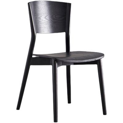 Moderna sedia da pranzo di lusso per uso domestico/albergo con design impilabile e materiale in legno massello