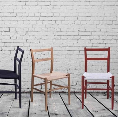 Sedia da pranzo in legno di rattan per mobili domestici nordici