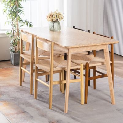 Arredamento per la sala da pranzo Sedile da pranzo in legno rattan nordico per esigenze personalizzate